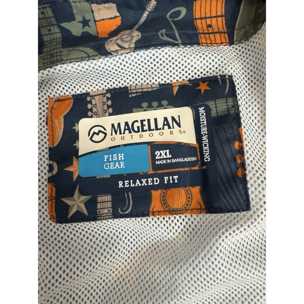 MAGELLAN Fishing Shirt Sz 2XL Academy GREEN - Picture 13 of 13